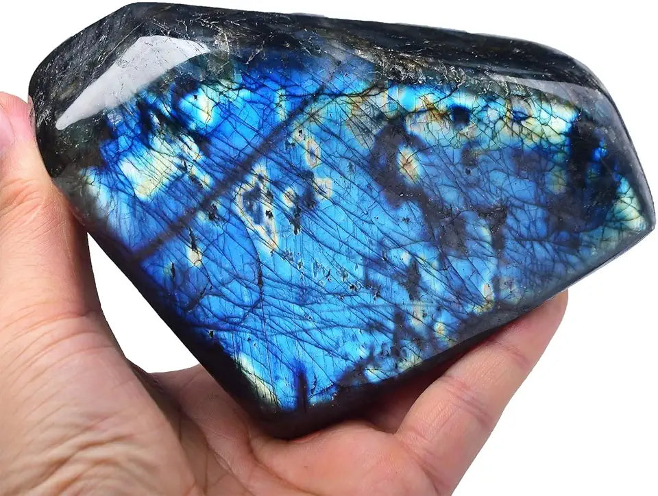 Extra Large Polished Labradorite Crystal Stone Block 3.0-3.5 Pound X156