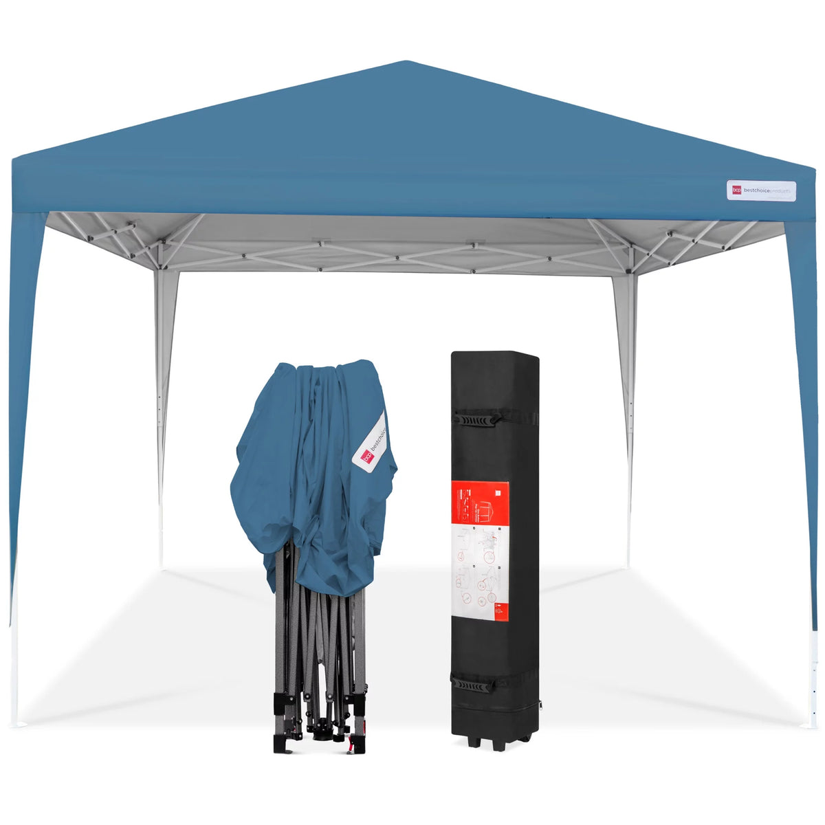 10x10ft Dark Gray Pop Up Canopy Tent with Carrying Bag C202939