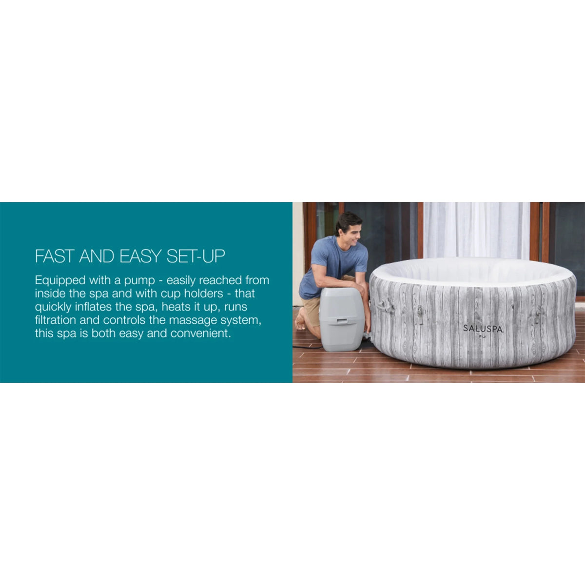 Inflatable Hot Tub with 120 Jets E43271