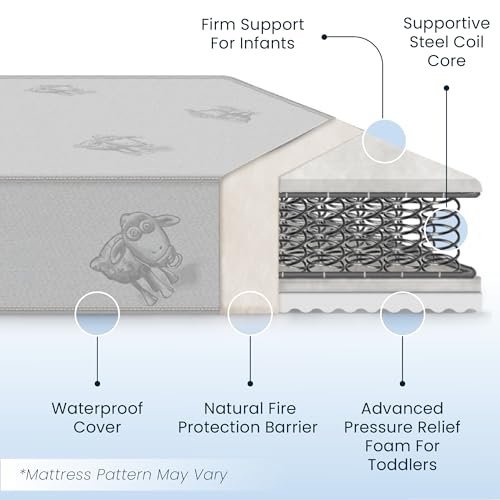 Dual Sided Baby Crib and Toddler Mattress, Waterproof R566