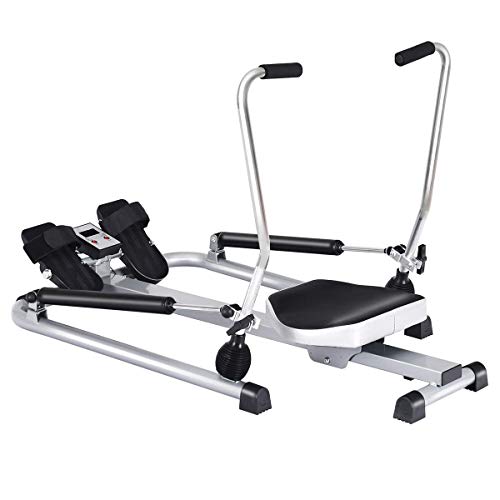Hydraulic Rowing Machine with LCD Monitor and Adjustable Resistance R639
