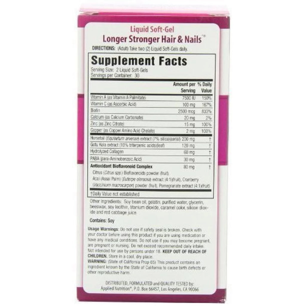 Hair and Nails 60-Count O97320