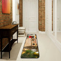 Gingerbread House 2'x6' Non Slip Washable Runner Rug J972