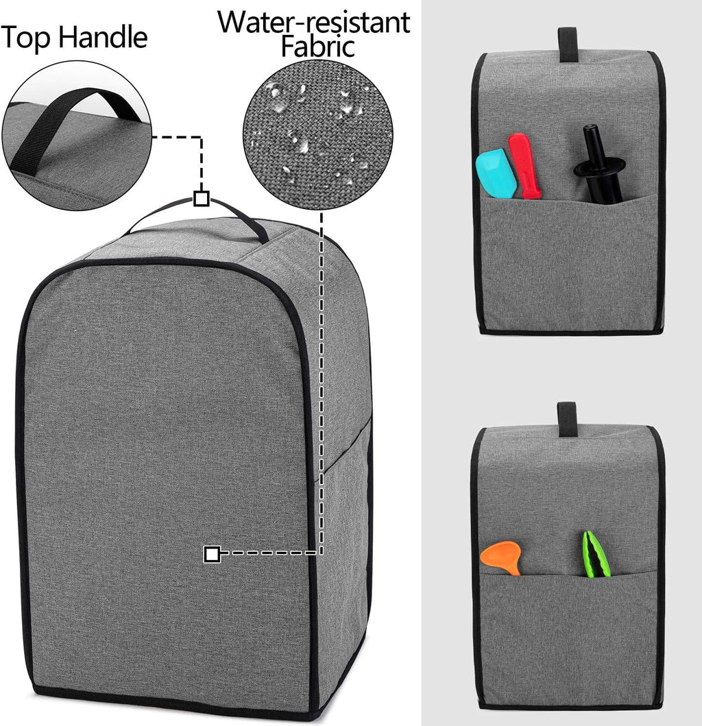 Food Processor Dust Cover with Pockets and Top Handle A1075