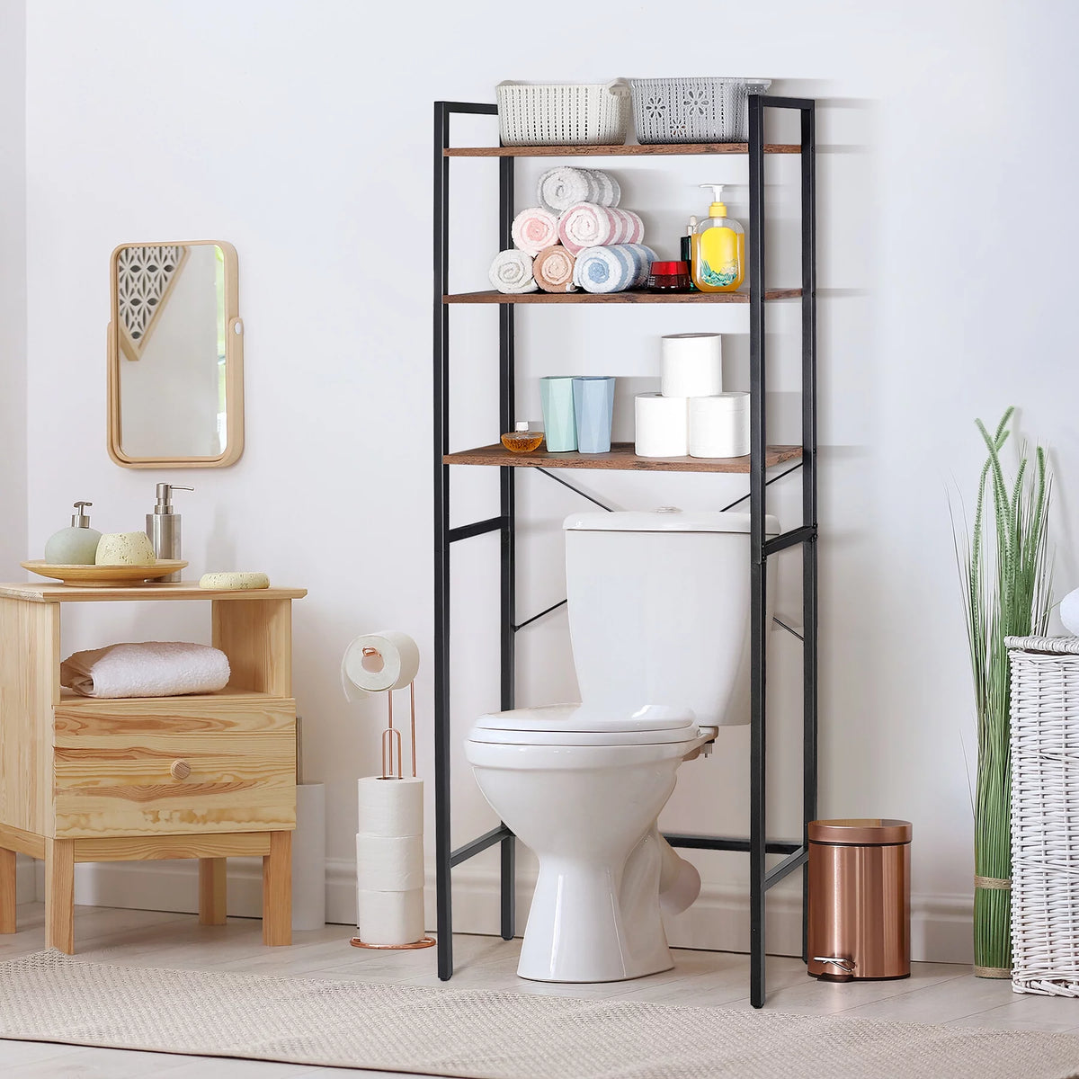 Over-The-Toilet Storage 3-Shelf MDF Organizer Y3482