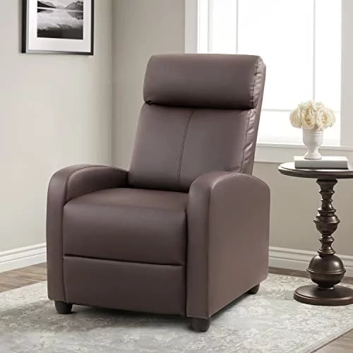 Brown PU Leather Recliner Chair C361