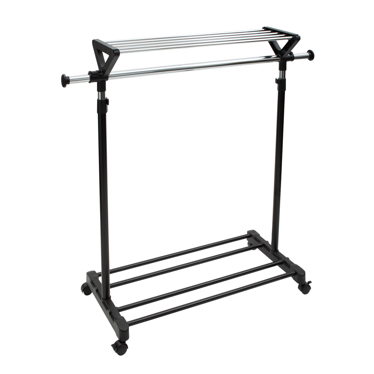 Adjustable Garment Rack with Storage Shelves O649556