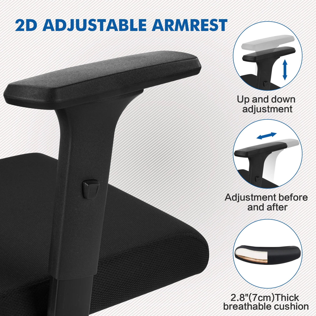 Ergonomic Mesh Office Chair with Lumbar Support S863355