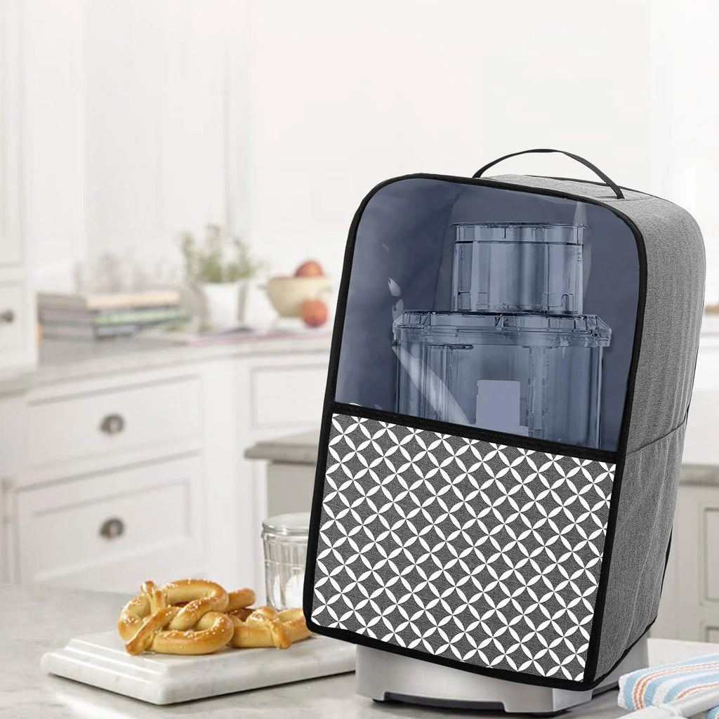 Food Processor Dust Cover with Pockets and Top Handle A1075