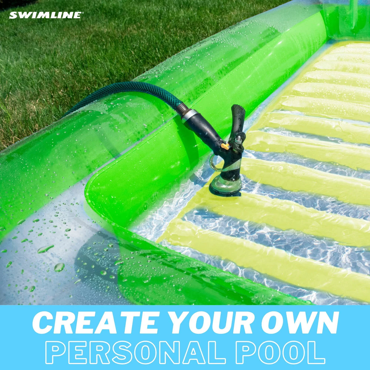 Inflatable Floating Lounger Green and Yellow X30006