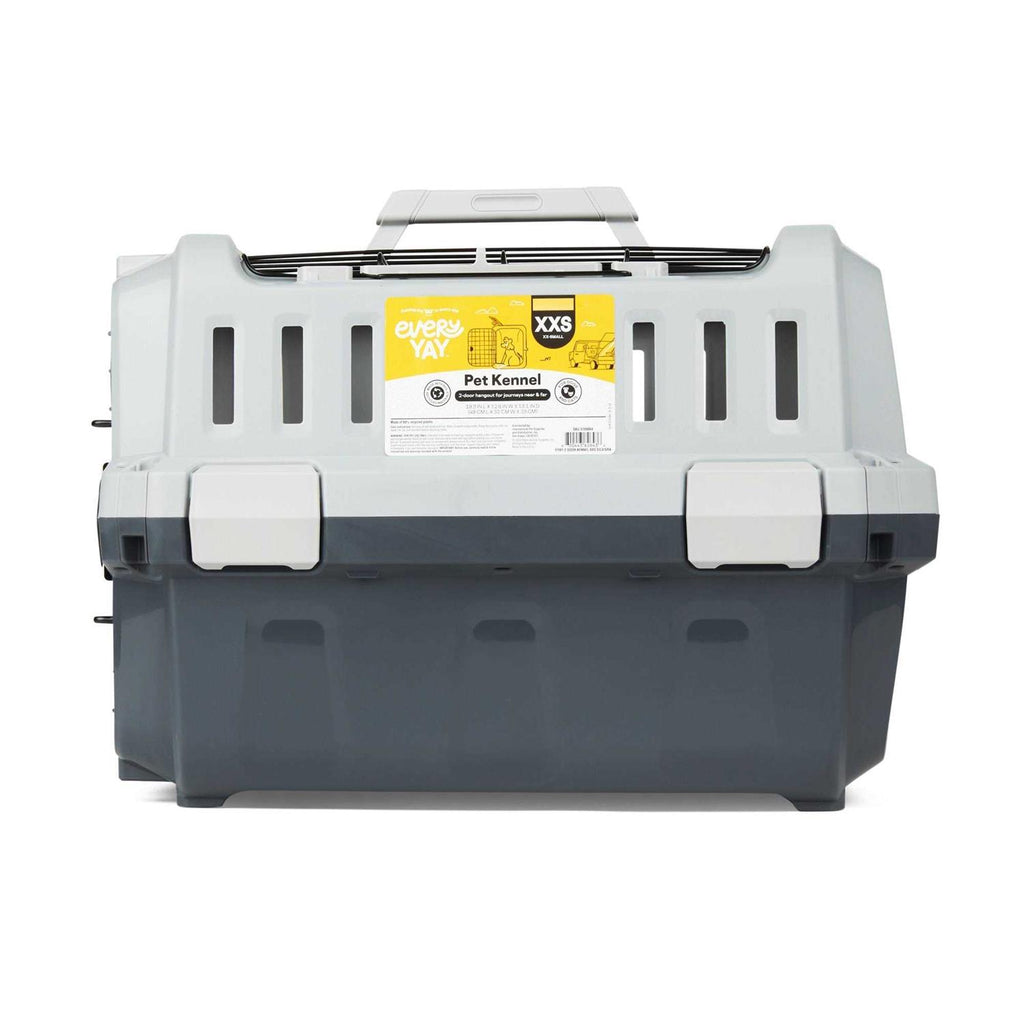 Grey 2-Door Pet Kennel X8101