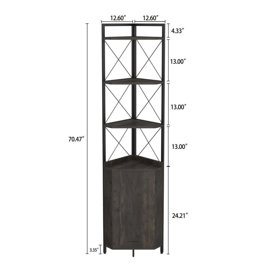 5-Tier Corner Shelf with Storage G926