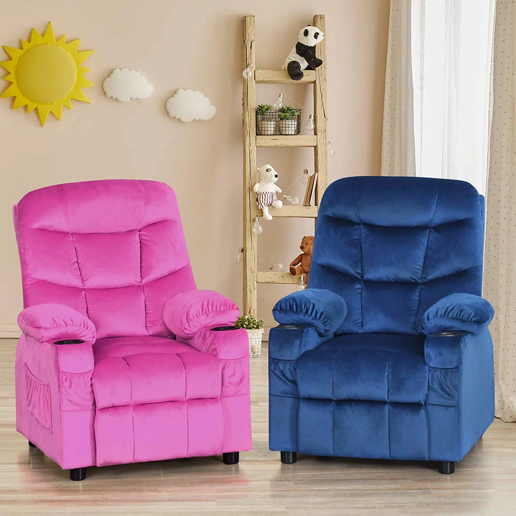 Kids Recliner Chair with Cup Holder U99284