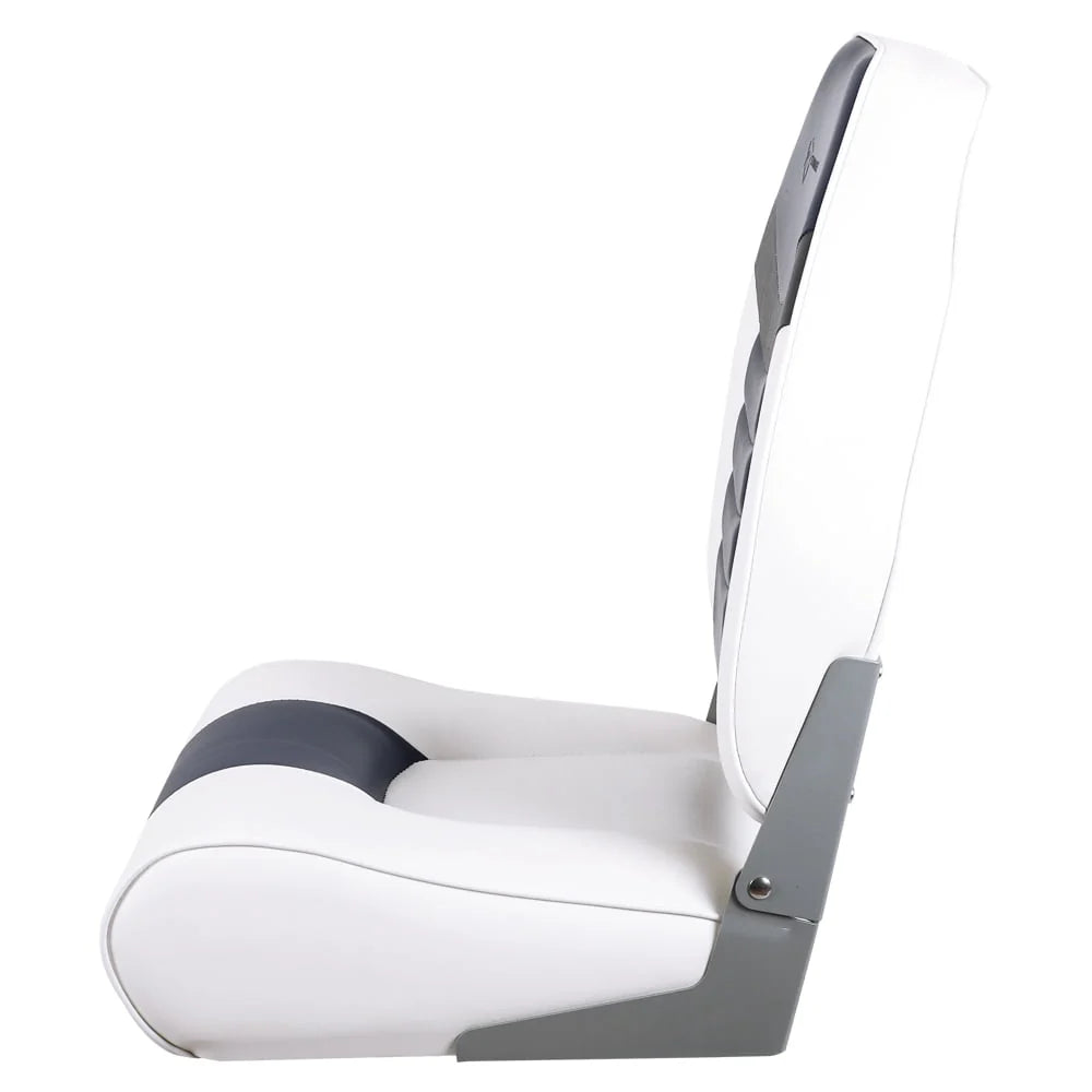 White Burgundy Navy Folding Boat Seat G4147