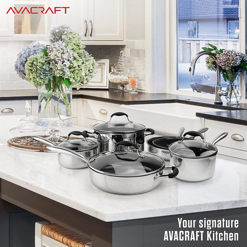 Ceramic Non Stick 10-Piece Cookware Set M28652