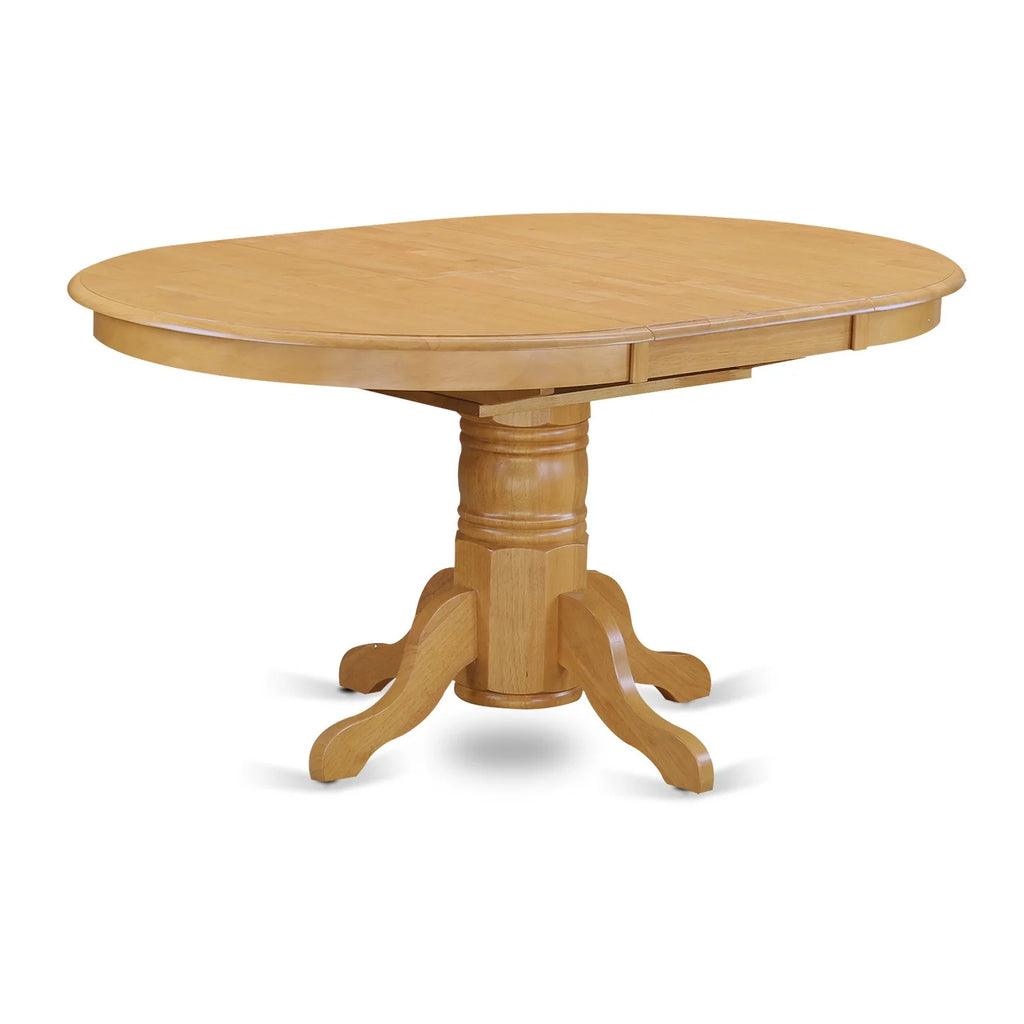 Handcrafted Oval Table With Leaf And 6 Chairs E325840