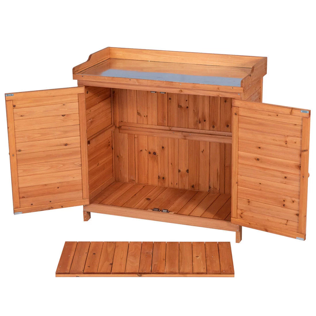 Wooden Potting Bench Storage Box F387705